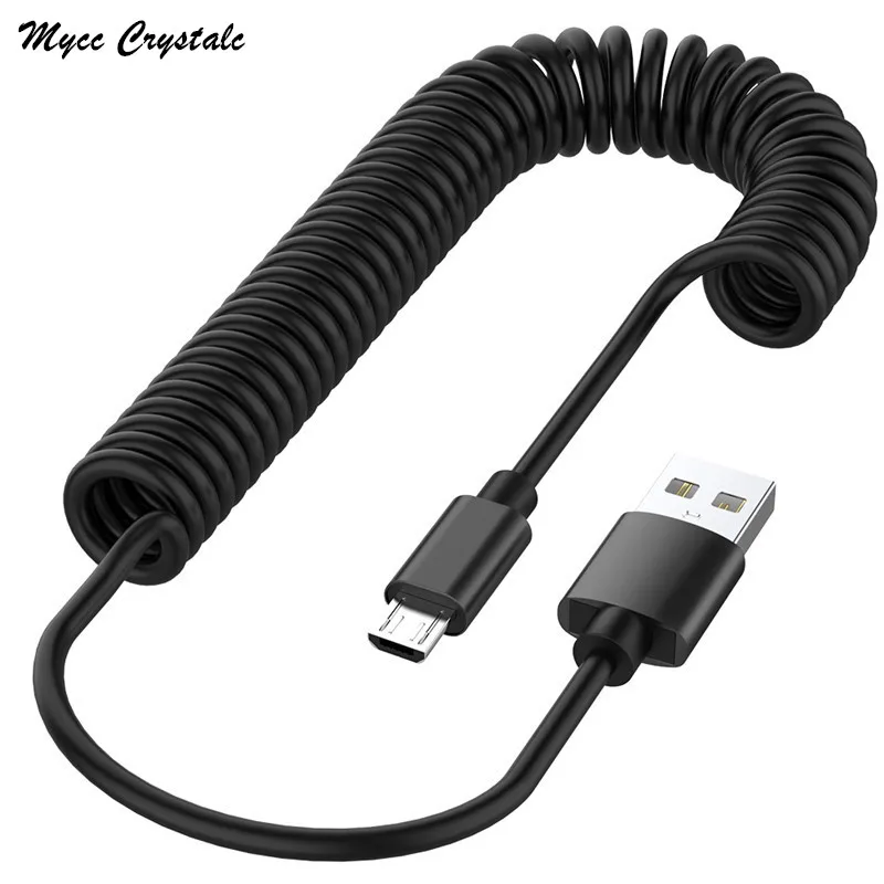 Гибкий эластичный кабель Micro USB для LG K50s K40s K20 K30 K12 Plus Q60 K50 K40 X4 X6 W10 весенний