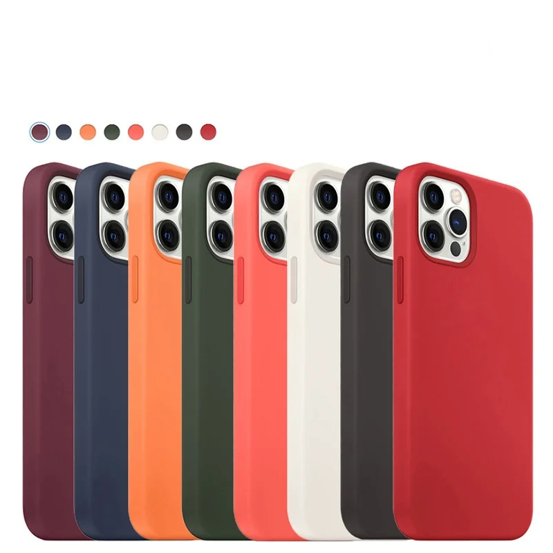 

Магнитный чехол из жидкого силикона и ТПУ для iPhone 12 Pro Max 12 Mini, чехол для Magsaf *, чехол для беспроводной зарядки для iPhone 11 Pro Max