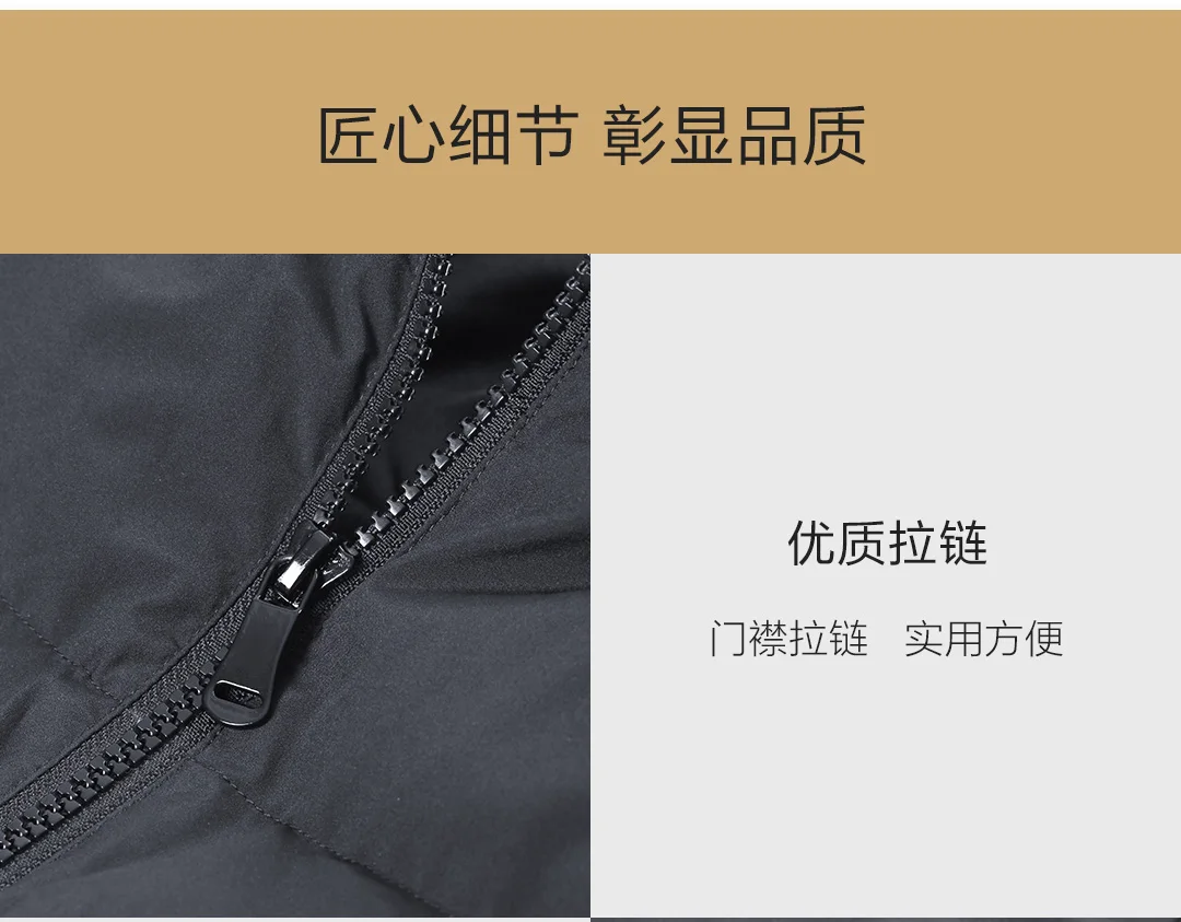 Xiaomi Gofan, Классический пуховик с меховым воротником и капюшоном, 90 белый утиный пух, пушистый большой меховой воротник, Четырехслойный пуховик с замком для женщин