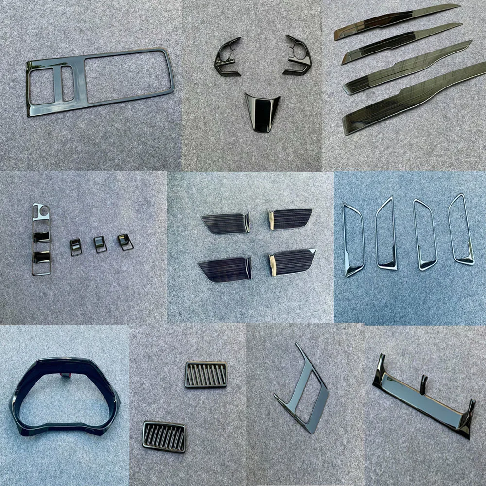 

Внутренние аксессуары для Toyota Harrier Venza 2020 2021, черного цвета, переключатель переключения передач, кнопка переключения Стекла, Крышка Кондицио...