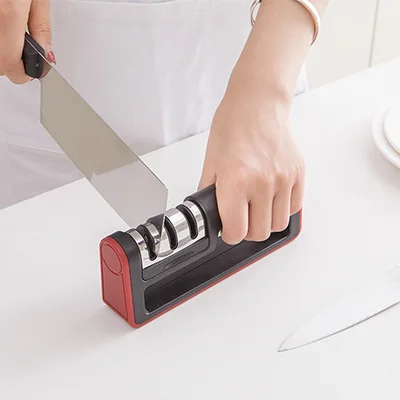 

kitchen multifunctional knife sharpener, sharpening in sharpening, fast and fine sharpening stone, household knife sharpener