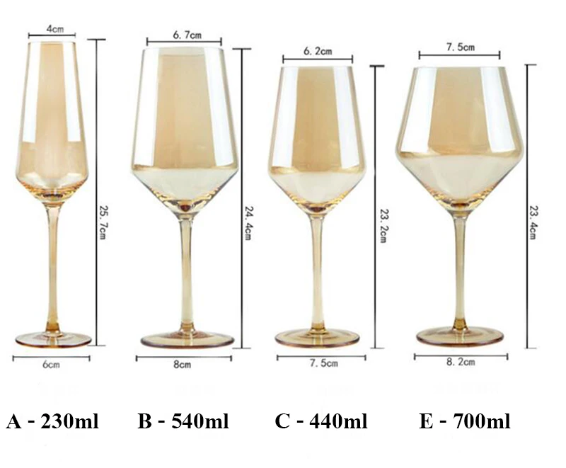 

Gold color print luxury home party goblet glass cups 210529-14