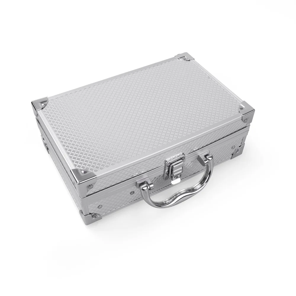 Алюминий коробка макияж комплект матовые тени для век губная помада блеск губ