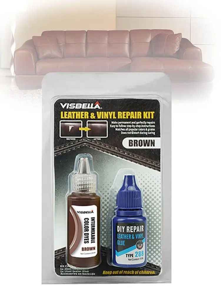 Кожа чистящая жидкость кожа винил Ремонтный комплект отверстие для сиденья