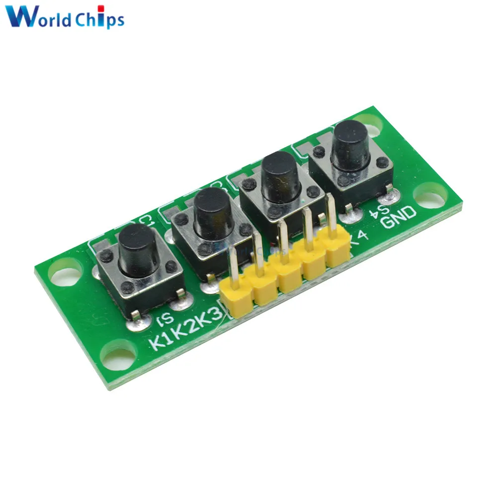 DIY Kit 1x4 4 независимая клавишная клавиатура модуль микроконтроллер для Arduino