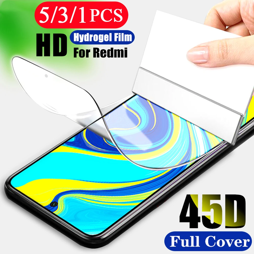 Гидрогелевая пленка для xiaomi redmi note 9 9s 8 8T pro MAX 10X 9C 9A 8A Защитная экрана не стеклянная