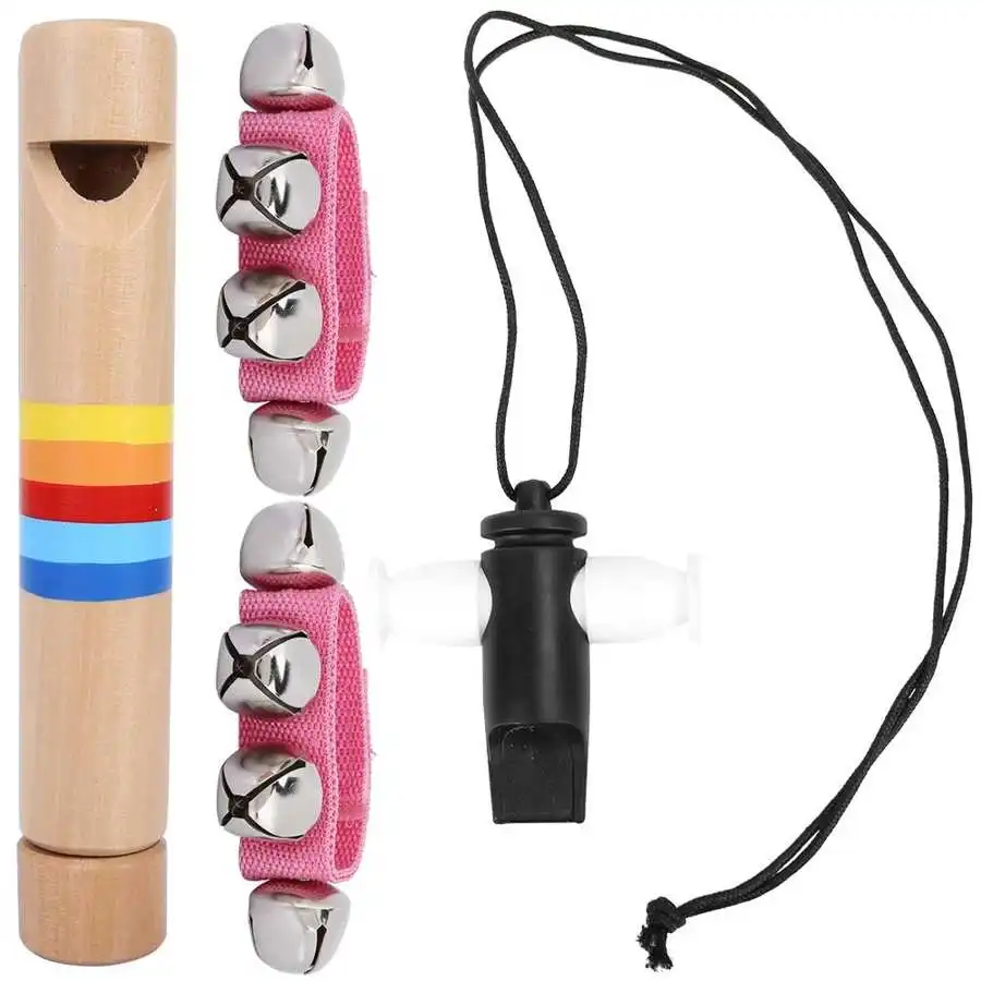 Высококачественные колокольчики деревянные канавки и свисток 3 комплекта | Спорт
