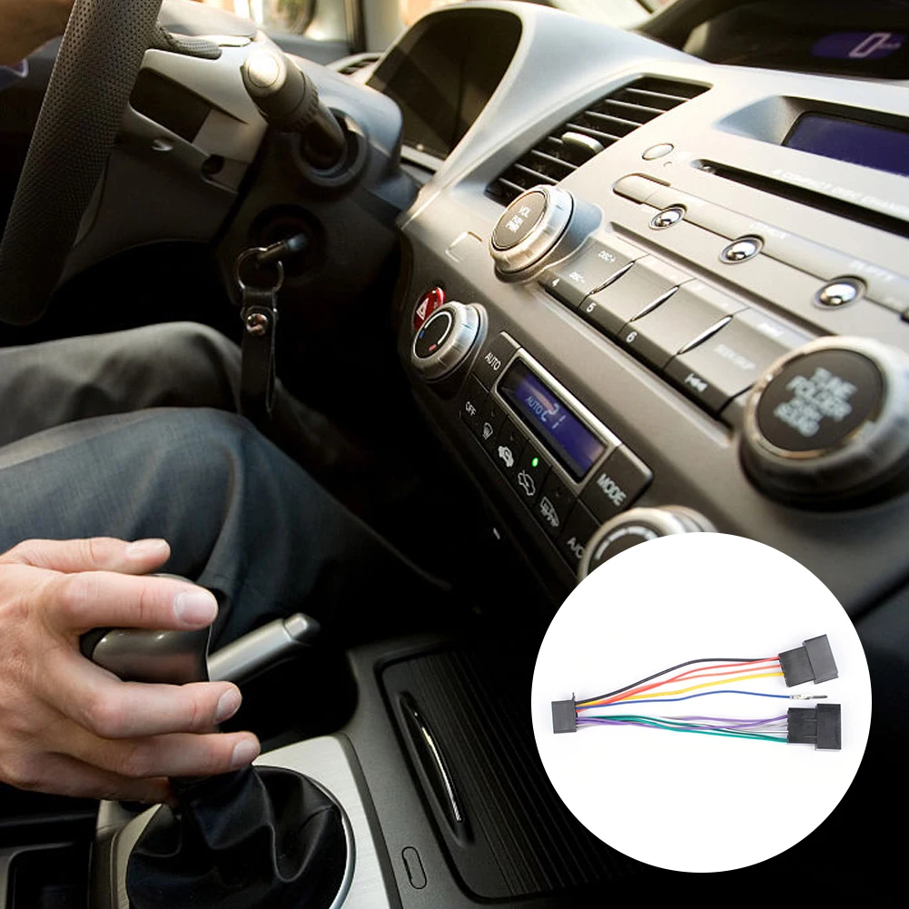 

Car MP5 Player Power Cable 16 PIN To ISO Standard Interface Car Stereo Player Wiring Harness Connector For Pioneer 2003-onwards