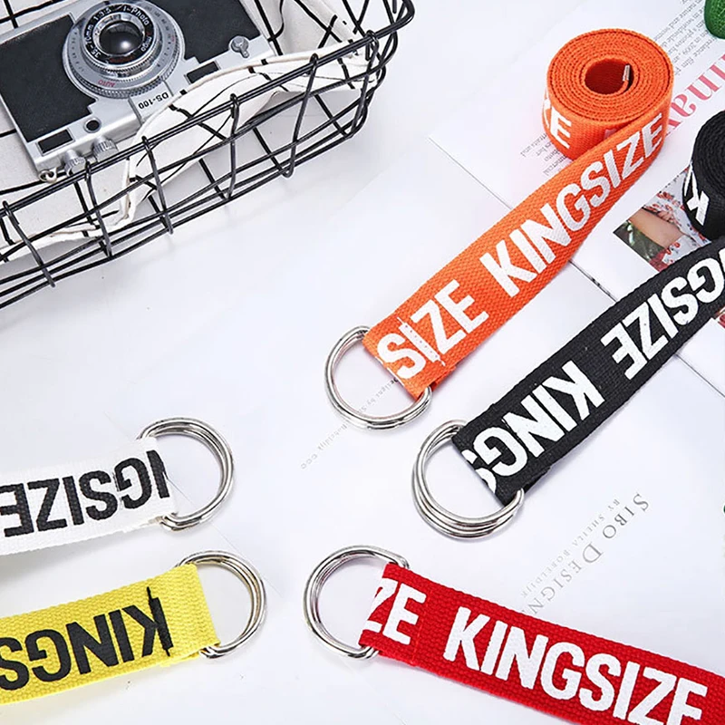 Женский ремень Харадзюку С буквенным принтом унисекс студенческий двойной D