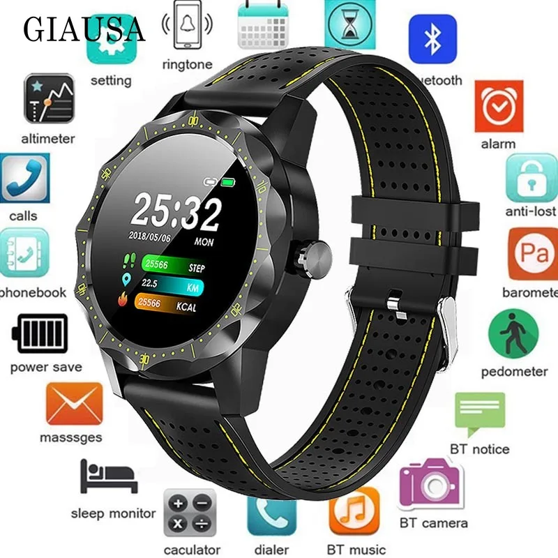 Водонепроницаемый IP68 спортивные Смарт-часы фитнес-браслет пульсометр Монитор