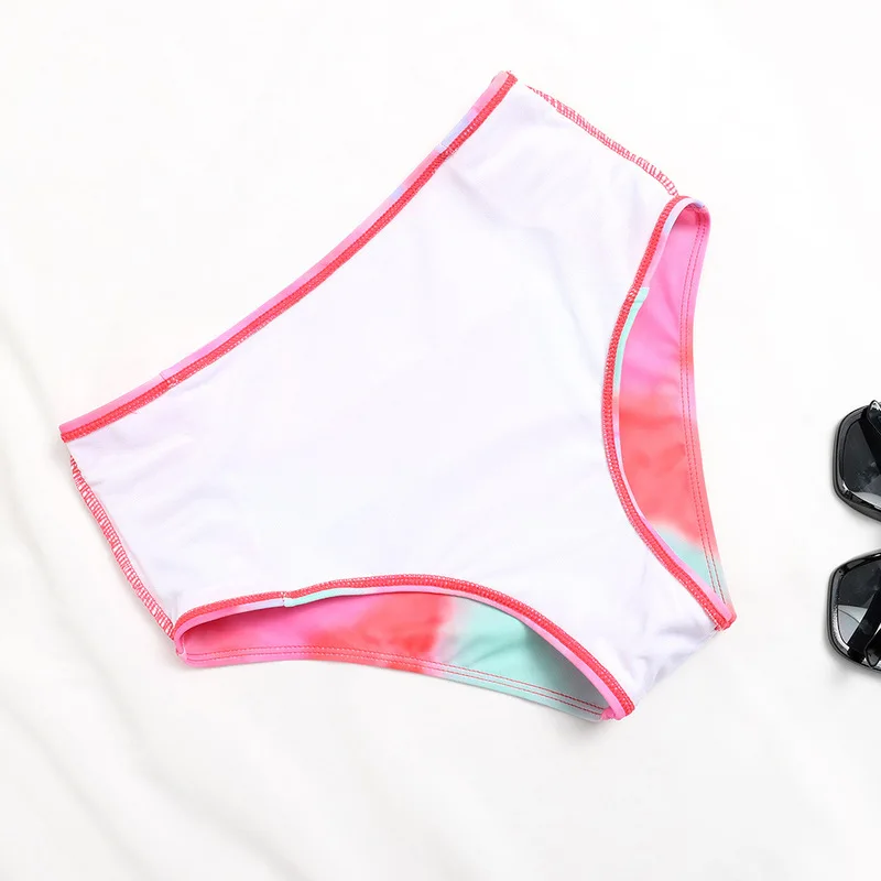 Новинка 2021 комплект бикини с завышенной талией укороченный топ Женская пляжная