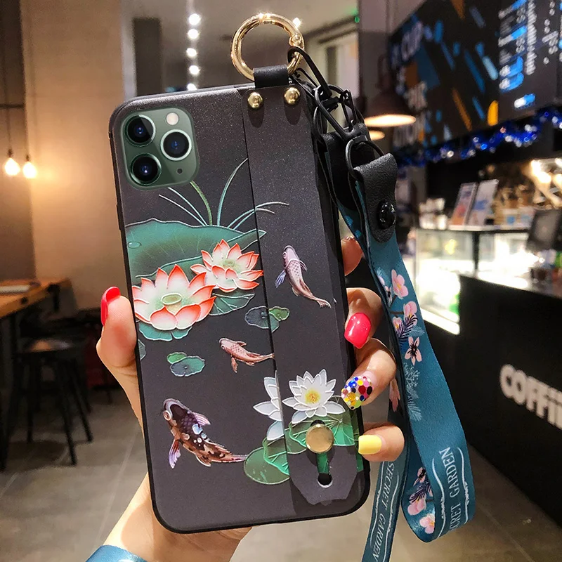 Чехол с ремешком на запястье для Huawei Mate 30 Lite 20 10 Pro P Smart Z Plus Y7 Y9 2019 Honor 10i 20i Pro|Бамперы|