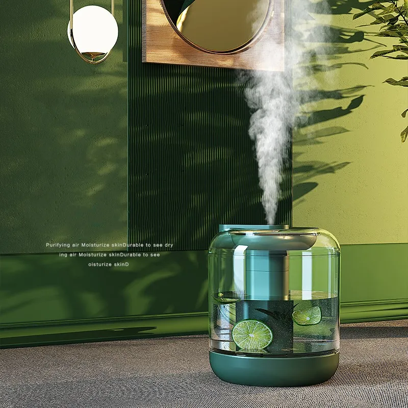 

Portable 1000mL Large Capacity Air Humidifier Rechargeable 2000mAh Battery Aroma Essential Oil Diffuser with Warm Lamp for Home