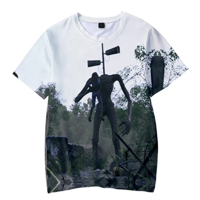

Summer Siren Head T-Shirt Men And Women 3D Printed T-Shirt Harajuku Style T-Shirt Street Children's Casual Clothing Top