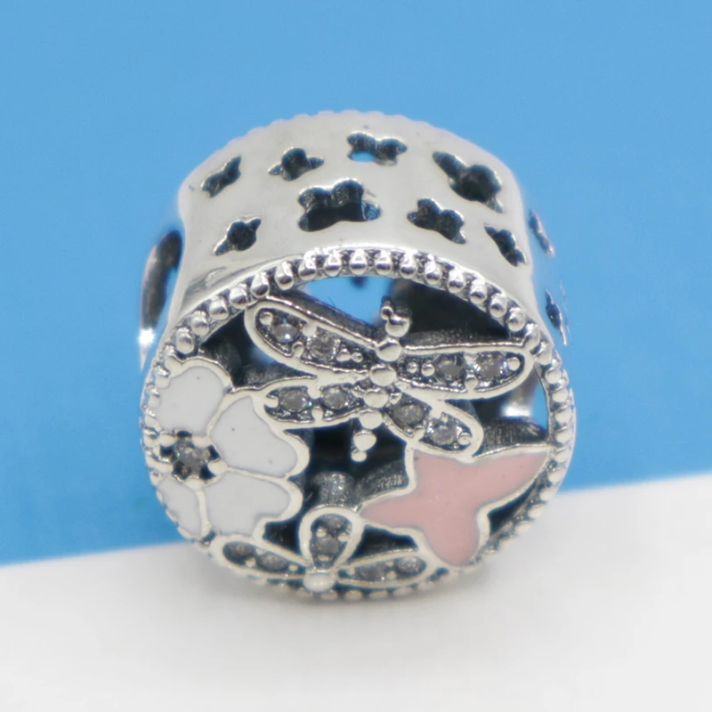 

STEP FORWARD 925 Real Silver Butterfly Charms Fits Pandora Bracelet Bangle Necklace Cute Animal Beads For Jewelry Making As Gift