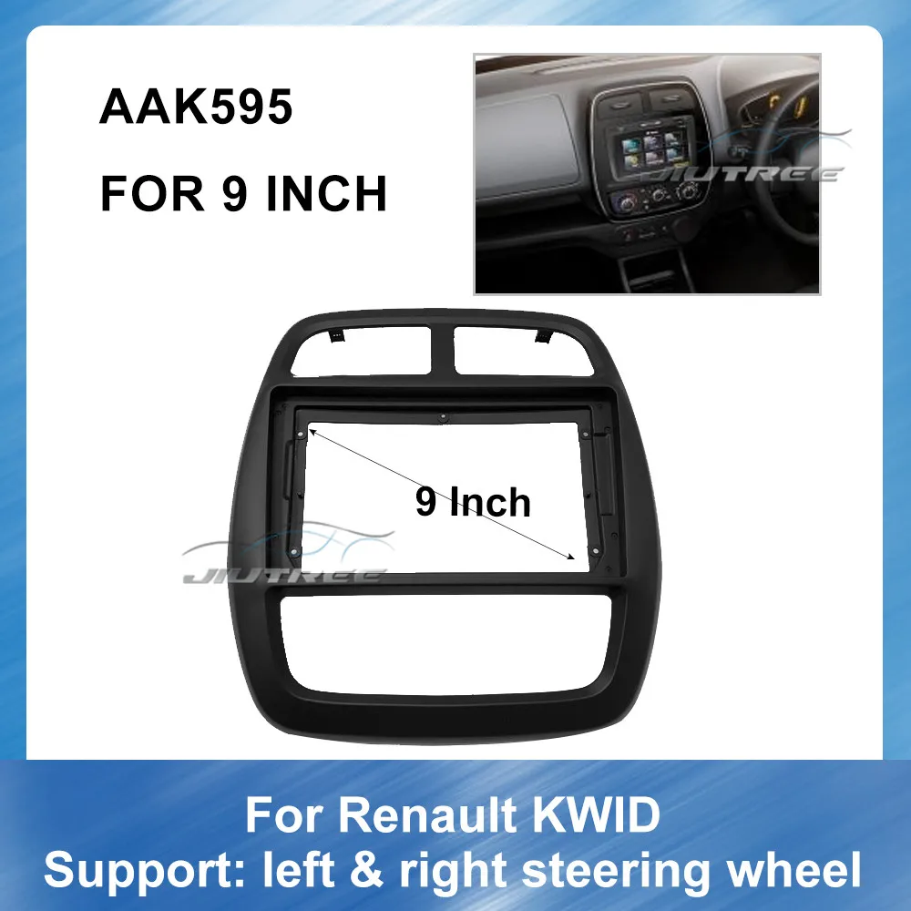 

9 inch Car Radio Fascia Panel for Renault KWID left Right Wheel Car Radio Fascia Frame Dash Panel refitting DVD frame