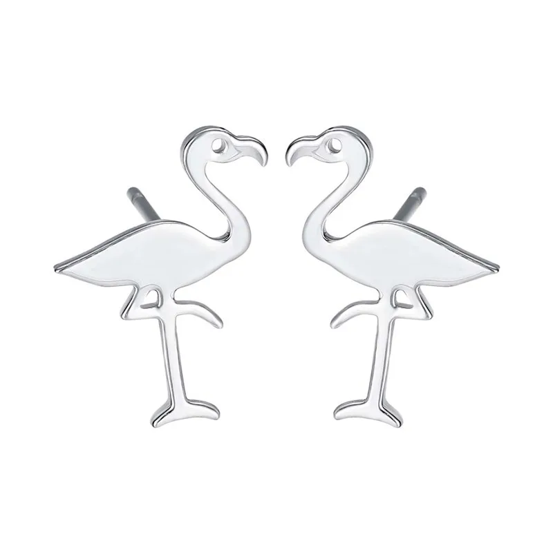 Серьги-гвоздики женские из нержавеющей стали серьги-гвоздики в виде птицы |