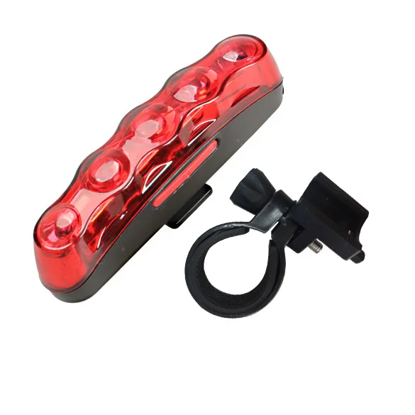 

Задний фонарь для велосипеда, 5 светодиодов, красный задний фонарь, задний фонарь, водонепроницаемая Противоударная светильник РА для велос...
