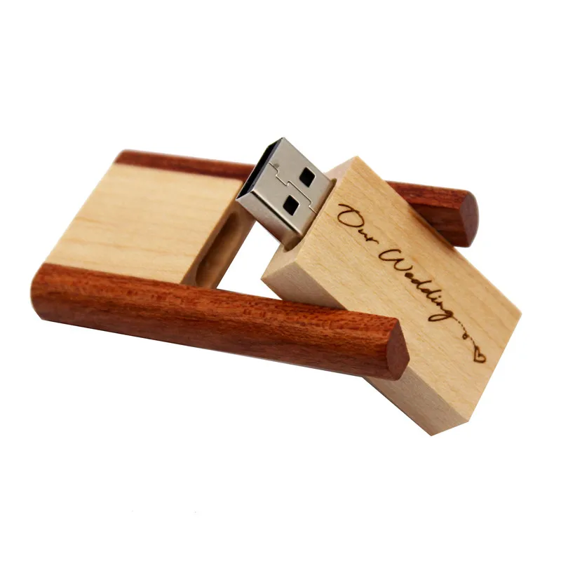 Свадебные подарки JASTER деревянный USB флеш накопитель 2 0 ореховый логотип
