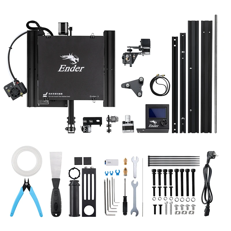 Ender 3 3D принтеры DIY Kit обновления резюме Мощность Off 3X крупный шрифт Размеры 220*220*250