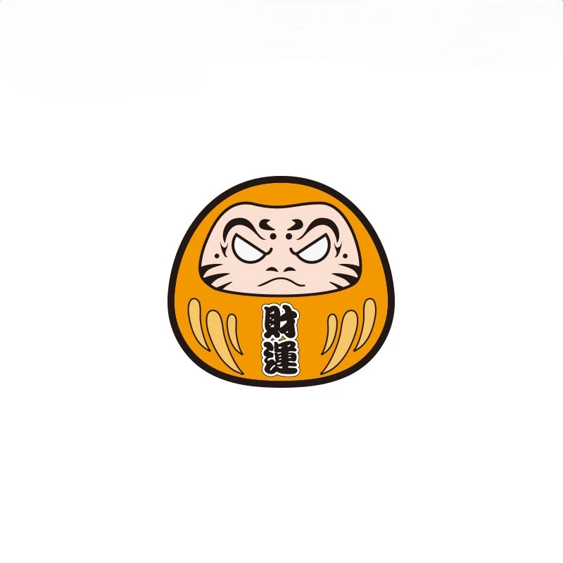 Японская стильная Автомобильная наклейка Daruma с боковым окном Виниловая