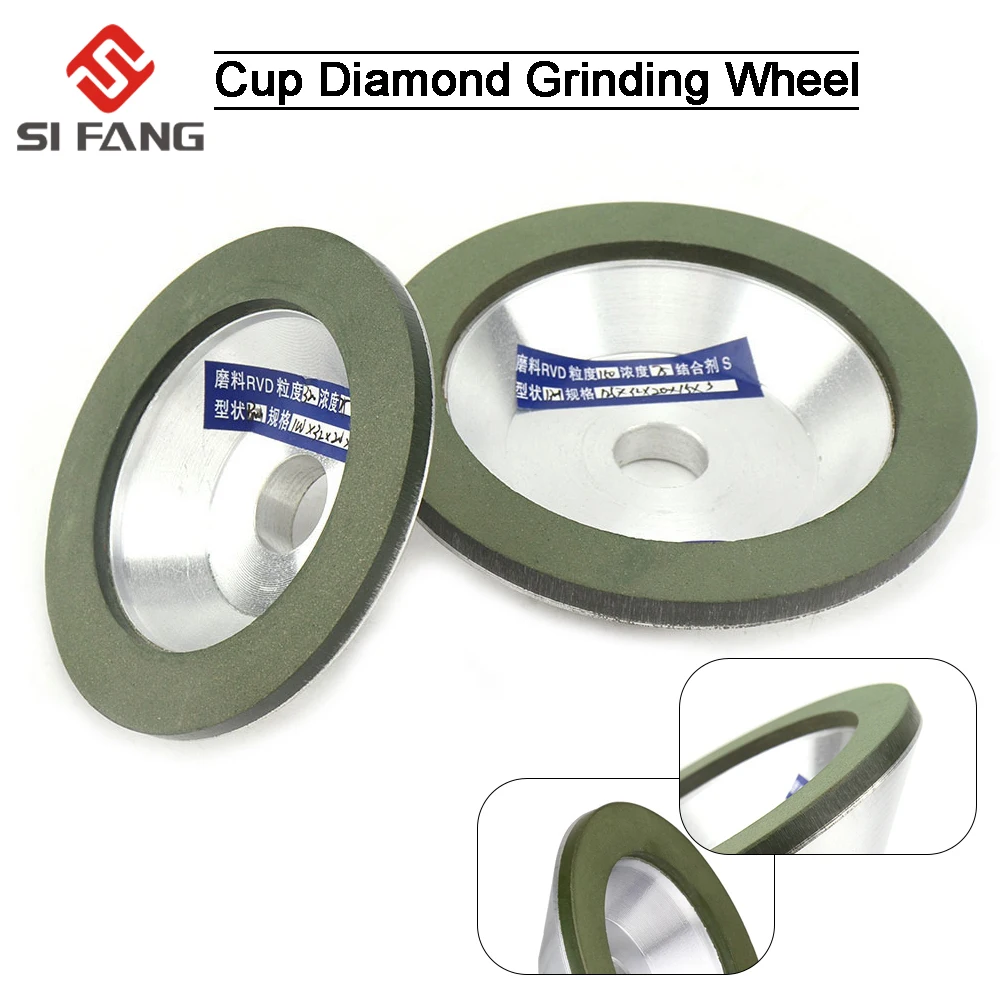 

75/100/125mm Diamond Grinding Wheel Cup Circle Cutting Discs Grinder Tool for Carbide Cutter Sharpener 1Pc 150-400#