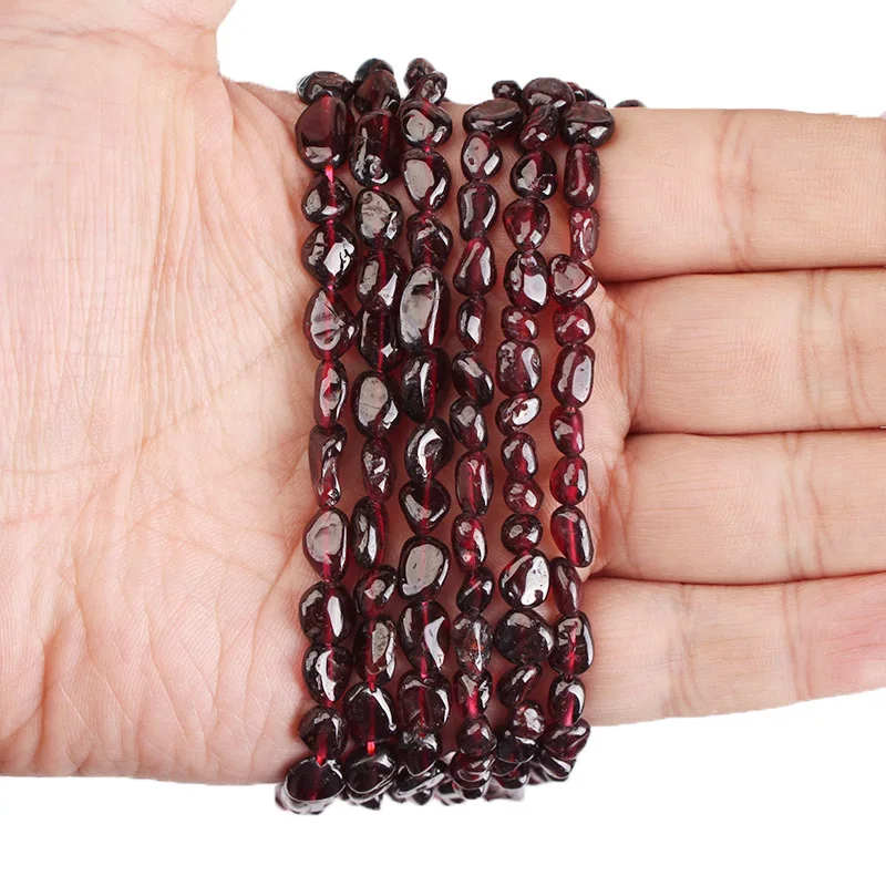 Натуральный овальный камень темно-гранатные бусины 4-6 мм 7-9 15 дюймов граненые