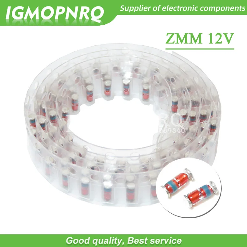

200PCS ZMM 12V LL34 SMD Zener diode package 1/2W 0.5w Chip Zener diode