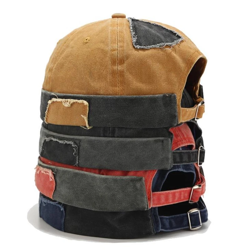 2021 винтажная мужская шапка в стиле хип хоп промытая хлопковая Ретро с черепом