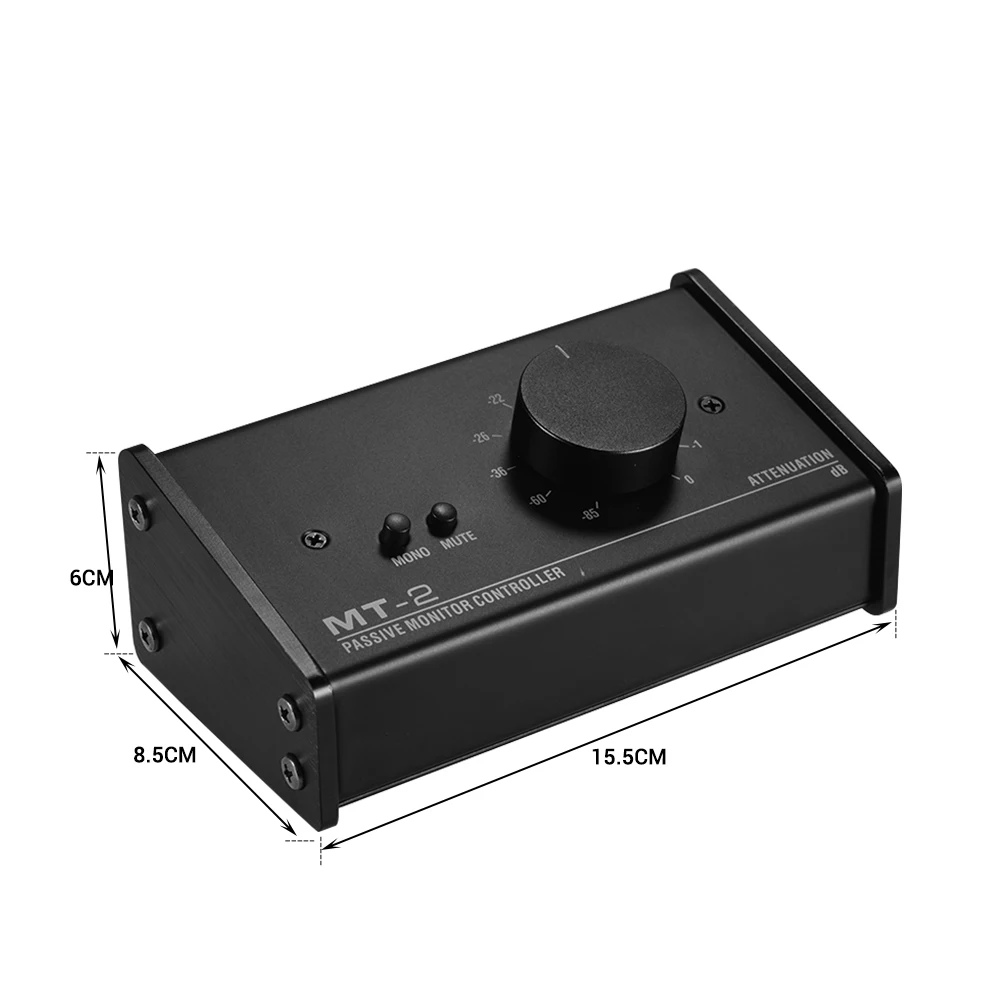 Passive Monitor Controller with XLR 3.5mm Inputs Outputs Supports Attenuation Control Mute Function | Спорт и развлечения