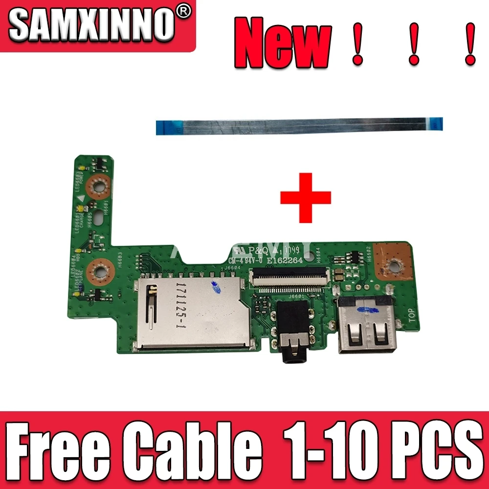 

SAMXINNO для Asus VivoBook X542 X542B X542BP X542U X542UQ X542UF X542UN USB аудио usb плата кабель тест хороший