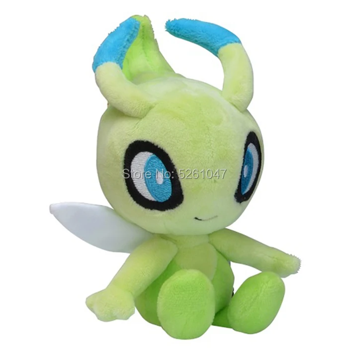 Карманный Монстр Celebi плюшевая кукла мягкая игрушка, животное милая фигурка 14 см маленький ребенок подарок
