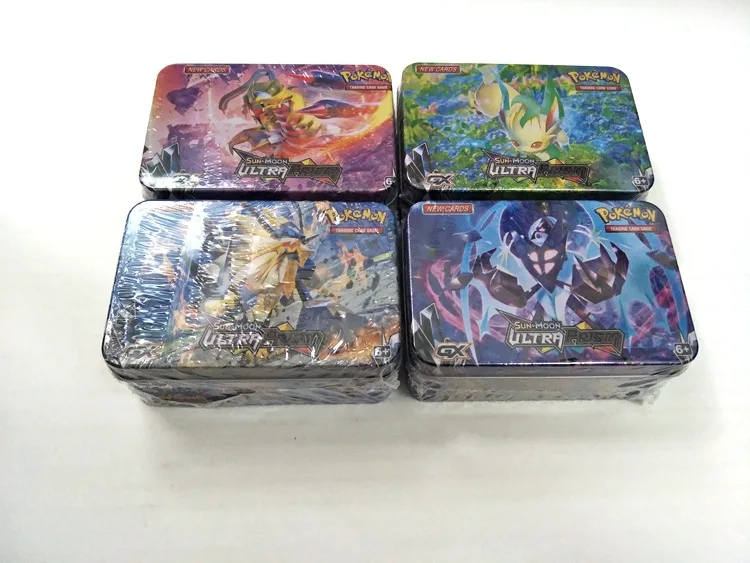 42 шт./компл. железный ящик Pokemon TAKARA TOMY боевые игрушки хобби Коллекционные вещи игра Коллекция аниме-открытки для детей