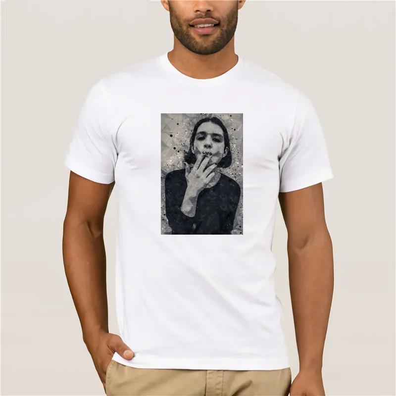 2020 Camiseta con estampado para hombre модная футболка 100% хлопок camiseta de arte geom trico Bria Molko|Мужские