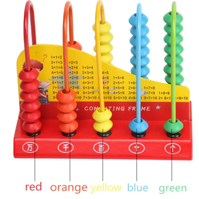 

Wooden Abacus for Kids Math Learning Educational Toys Maths Counting Beads Toddlers Preschool Kindergarten Toy