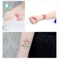 beauty sea series water transfer tattoo with seaworld magnolia unicorn butterfly body temporary fake tatoo sticker t1890