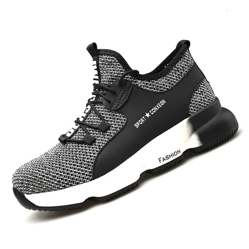 

2021 Lightweight Work Shoes Fashionable European Standard Steel Toe Shoes Puncture-Proof Sports Safety Work Shoes Safety Shoes