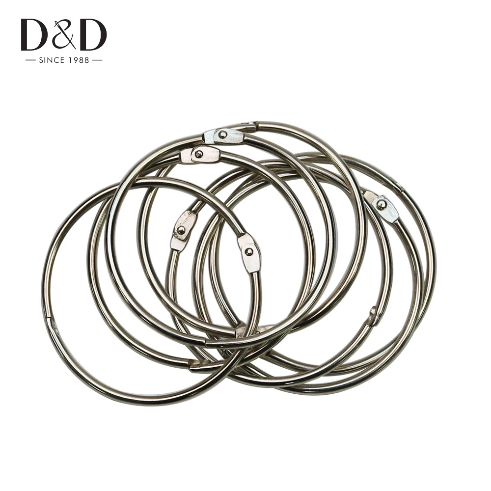 Оптовая продажа 50 шт Металлическая катушка кольцо из нержавеющей стали вышивка с