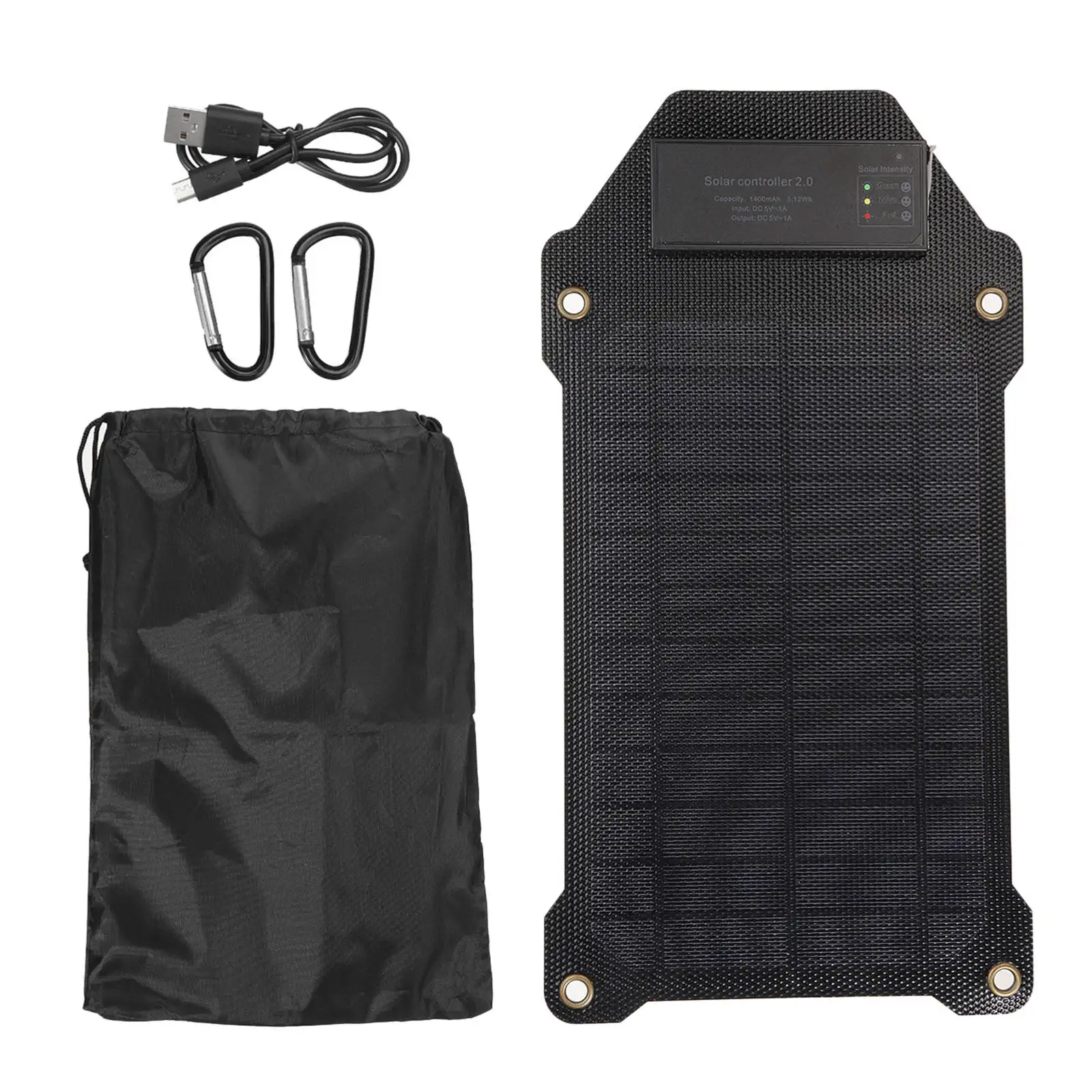 10W Portable Solar Charger 5V/1A Waterproof Panel with USB Port Compatible Power Station Cell Phone | Электроника