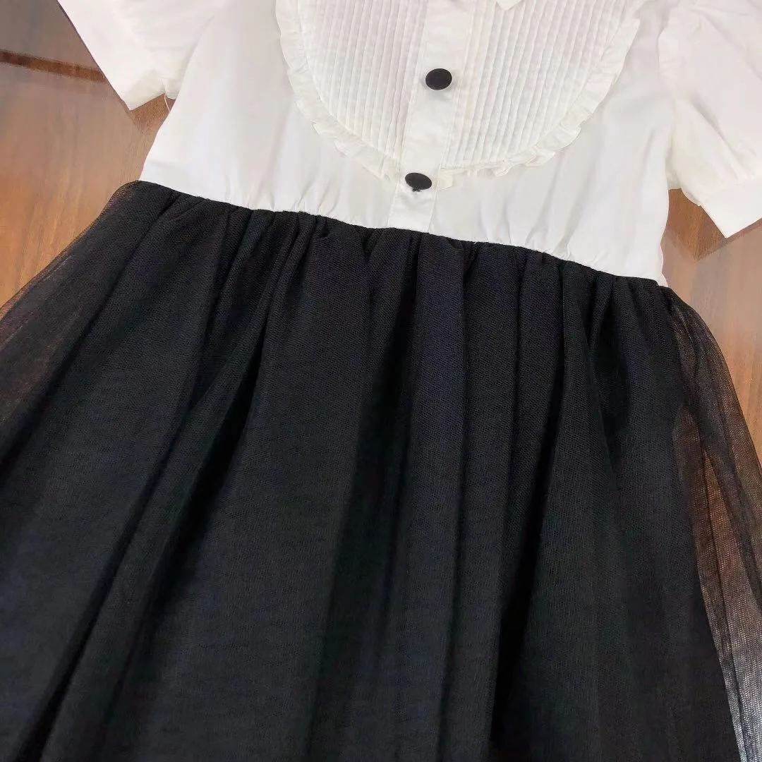 

3 5 7 10 to 14 Years Old White Elegant Princess Dresses Baby Girls Party Costume Child Cotton Dress Kids Brand Designer Clothes