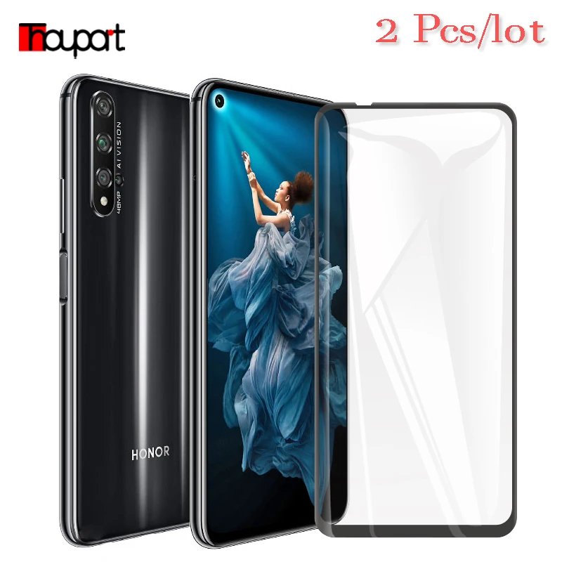 Закаленное стекло с полным клеем для Huawei Honor 20 Pro V20 Honor20 лайт Защитная пленка