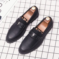 office business personality new 2021 wedding shoes fashion light trend designer mens slippers luxurious casual leather party