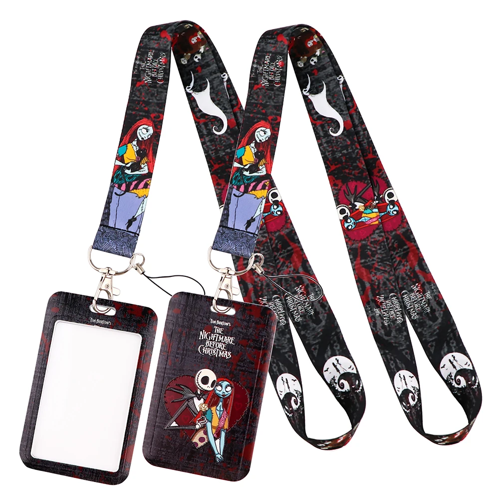 

LB1649 The Nightmare Before Christmas Lanyard for Key Neck Lanyards ID Badge Holder Key Chain Key Holder Key Rings Accessories