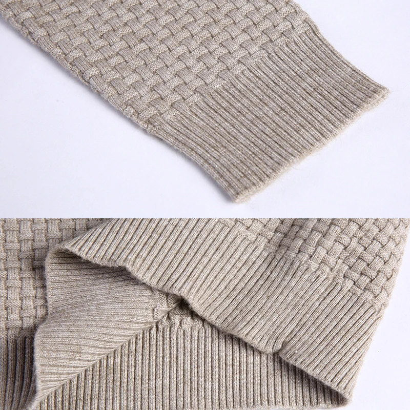 Мужской трикотажный пуловер с v-образным вырезом Повседневный хлопковый