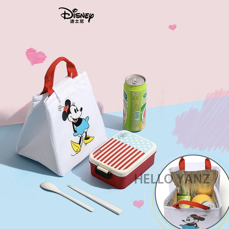 

New Disney Mickey Cartoon Cute Lunch Bag Large Capacity Aluminum Foil Insulation Picnic Lunch Box Spot Wholesale