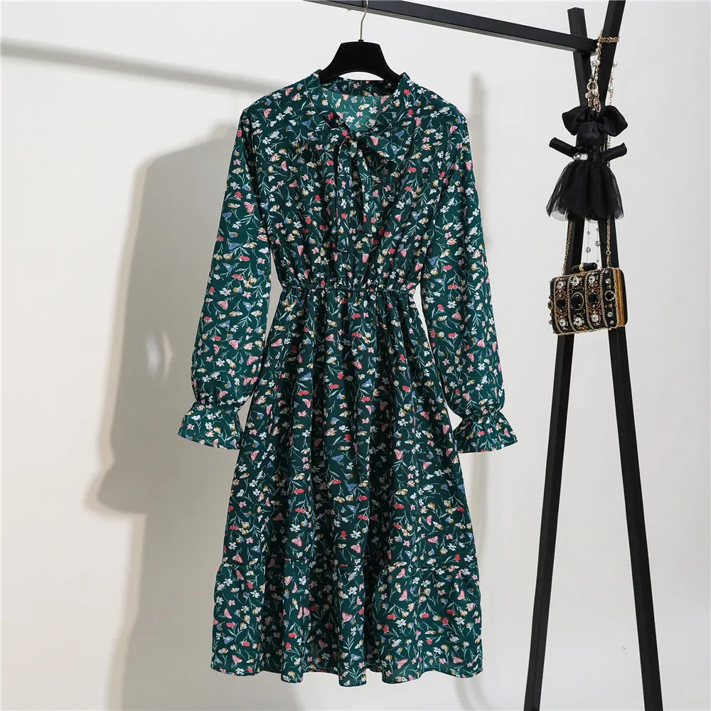 Женское винтажное шифоновое платье в горошек плиссированное пляжное черного