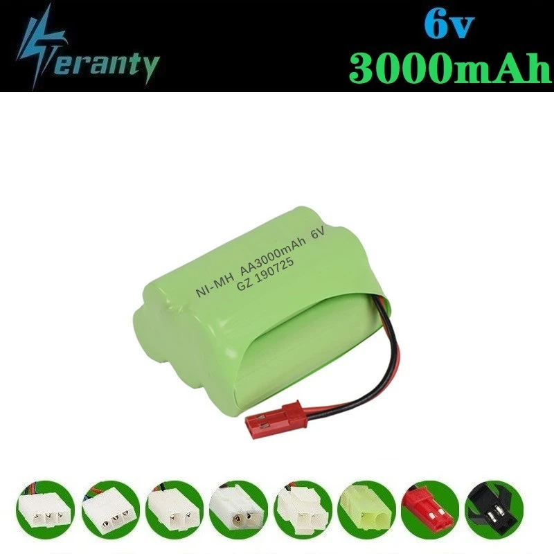 jst plug 6 в 3000 мач nimh аккумулятор для ра