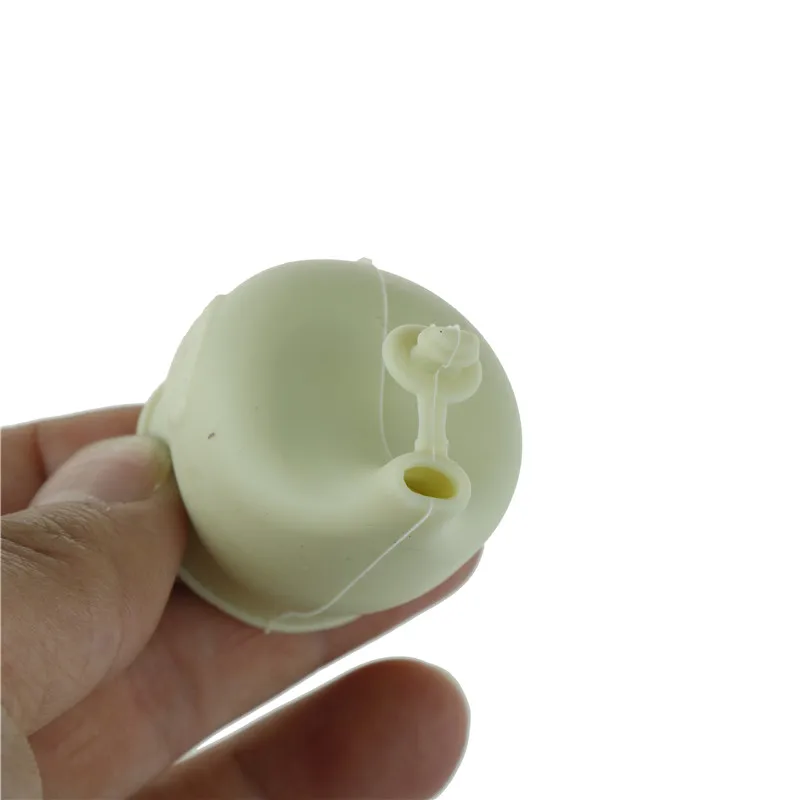 

1pc White Silicone Wine Pour Tool Soy Sauce Wine Bottle Mouth Inverted Seasoning Liquid Deflector Cap Down Double Corks Stopper