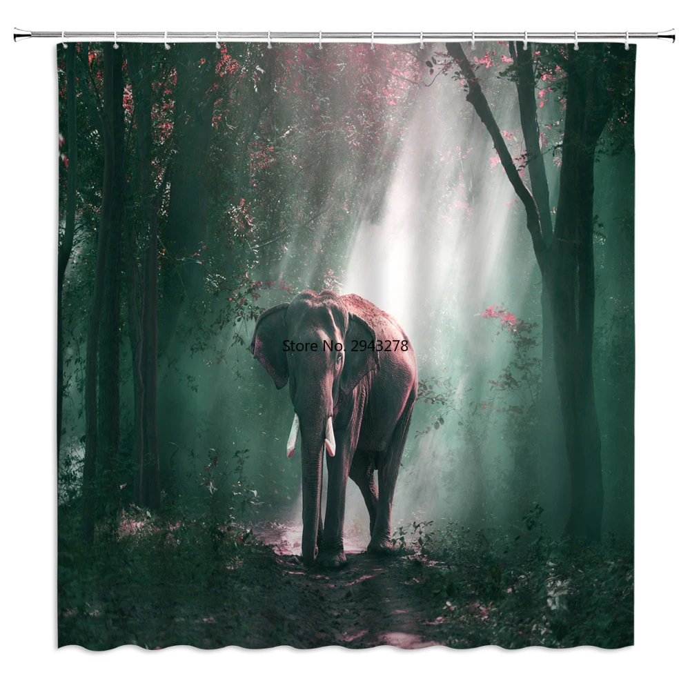 

Bathroom Shower Curtain Waterproof Polyester Bathroom Curtain Printing Shower Curtain Bath Screen 180X180CM