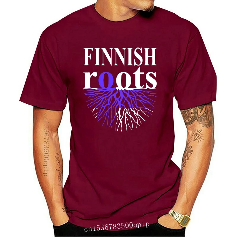 

Новая футболка с финскими корнями и флагом Финляндии, мужская одежда на заказ с короткими рукавами, 2021, эластичные мужские рубашки большого ...